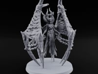 Wings Like an Open Rib Cage Succubus Demon Queen A turntable
