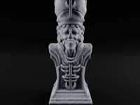 Preaches Through a Dead Jaw Gothic Priest Bust Monument turntable