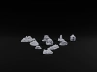 Pebbles With Ambitions Rocky Terrain Set turntable