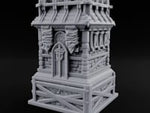 Palisade Teeth Over Plank Roof Gothic Timber Watch Tower turntable