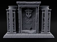 Doors Sealed, Pillars Still Praying Ornate Temple Gate Ruin B turntable
