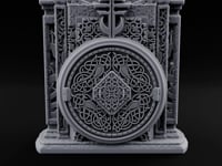 Doors Sealed, Pillars Still Praying Ornate Temple Gate Ruin C turntable