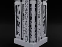 Filigree Fortifications Gothic Ornate Wall or Gate A turntable
