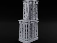 Filigree Fortifications Gothic Ornate Wall or Gate K turntable