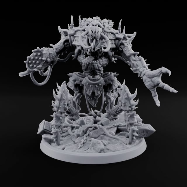 Debris Has Opinions Flesh Golem Spiked Brute E turntable
