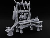Fresh Off the Hook Wooden Butcher Stall turntable