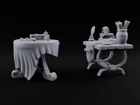Quill Dipped, Skull Watching Alchemist Work Tables turntable
