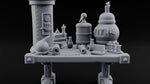 Boiler Room on a Tabletop Alchemist Workbench Desk turntable