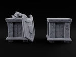 Shield Lid Left Ajar Wooden Storage Crates turntable