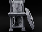 Legs Out, Chest Up Wooden Armour Display Stand turntable