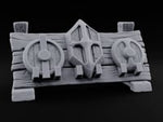 Boss Up, Buyer Beware Wooden Shield Display Rack turntable