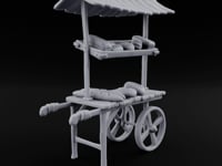 Crusty Reputation, Soft Centre Wooden Bakery Market Cart turntable