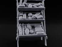 Rise and Shine, Early Birds Wooden Bakery Display Rack turntable