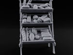 Rise and Shine, Early Birds Wooden Bakery Display Rack turntable