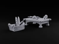 Dough Rests, Rolling Pin Waits Wooden Bakery Work Table turntable