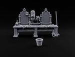 Rinse, Then Repeat Wooden Barber Shop Washbasin Bench turntable