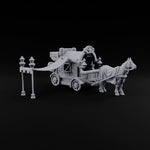 Ambulance Before Anaesthesia Horse-Drawn Medic Wagon turntable