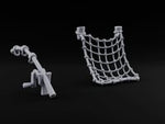 Cast Wide, Haul Slow Fishing Net and Winch Props turntable