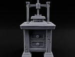Pressed for Time, Not for Pages Wooden Bookbinding Press Cabinet turntable