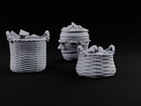 Larder Run, Three Ways Food Basket and Sack Set turntable