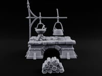 Two Pots, No Patience Stone Cooking Hearth turntable