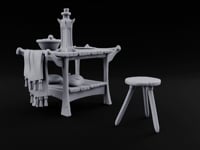 Pull Up a Stool Wooden Kitchen Table with Stool turntable