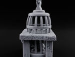 Feathers Behind Bars, Fees Up Front Wooden Market Bird Cage turntable