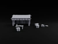 Browse the Curiosities Wooden Market Stall with Supplies turntable