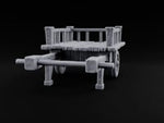 Shafts Down, Cages Pending Wooden Pet Vendor Cart turntable