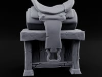 Rest Your Tack Here Wooden Saddle Stand with Saddle turntable