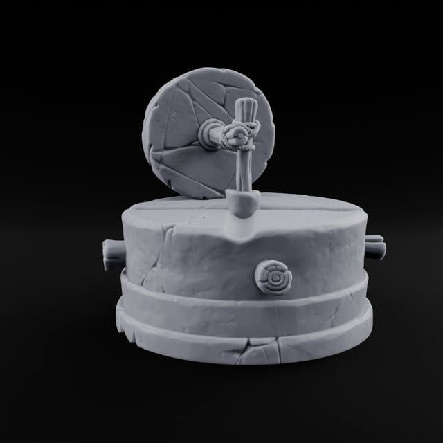 Flour Starts Here Stone Farm Grain Mill turntable