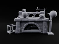 Molten Orders Cooling Overnight Wooden Glassblower Workbench Desk turntable