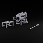 Furnace Door Swung Wide Steampunk Glassblowing Furnace Machine turntable