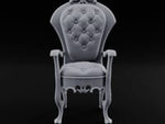 Button Count Exceeds Staff Count Ornate Tufted Armchair turntable