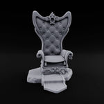 Vacant, but Still Reserved Ornate Tufted Throne turntable