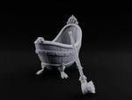 Clawed Feet Wooden Clawfoot Bathtub with Brush turntable