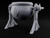 Tip Gently, It's Bubbling Tilting Cauldron on Stand turntable