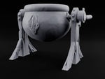 Tip Gently, It's Bubbling Tilting Cauldron on Stand turntable
