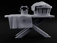 Tomorrow's Shirts, Today's Heat Wooden Folding Ironing Board turntable