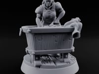 Fresh Folds, Heavy Load Human Laundry Worker B turntable