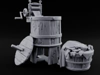 Wrung Out Wooden Laundry Wash Machine turntable