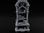 Skull Keeps the Reading List Gothic Wooden Bookcase turntable