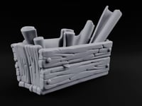 Chart Your Own Course Wooden Crate of Map Scrolls turntable