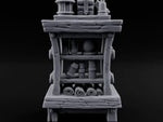 Crystal Ball Stays Unsold Wooden Magic Shop Display Shelf turntable