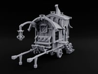 Brews Delivered Door to Door Wooden Vendor Wagon turntable