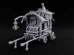 Brews Delivered Door to Door Wooden Vendor Wagon turntable