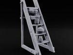 Crockery Climbs the Rungs Wooden Pottery Display Ladder turntable