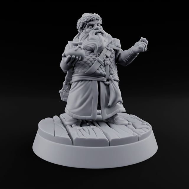 Counts Coins, Not Compliments Dwarf Customer turntable
