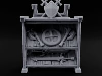 Sharpened Sales Pitch Wooden Weapons Display Rack turntable