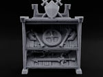 Sharpened Sales Pitch Wooden Weapons Display Rack turntable